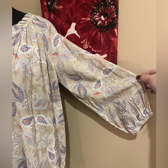 Cafe Merrekash Peasant top, size Small - Picture 6 of 7